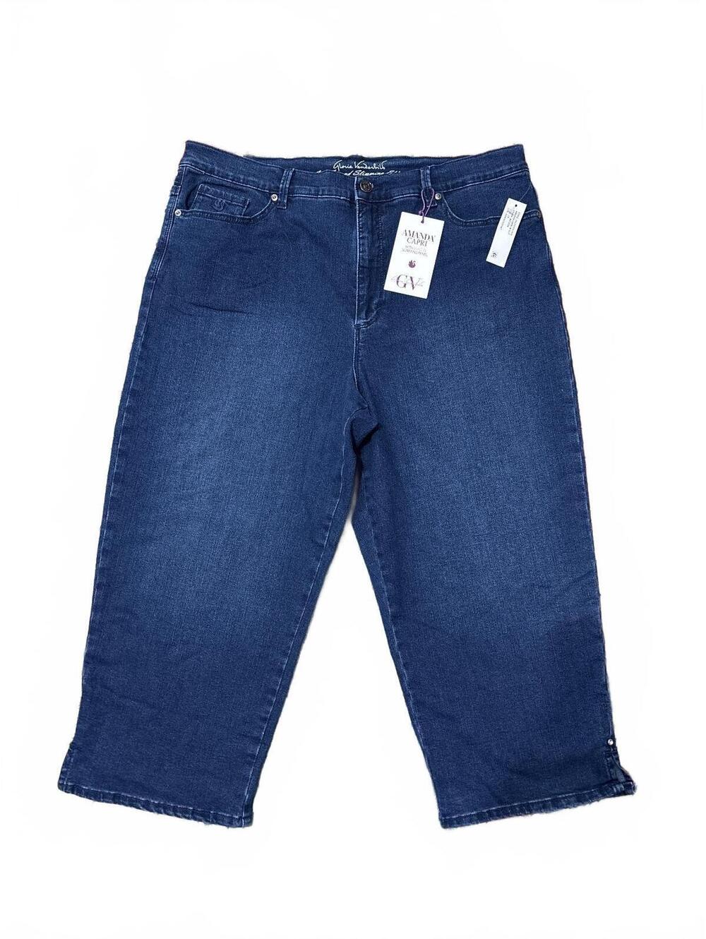 Gloria Vanderbilt Classic Rise Capri Length Jeans Size 18